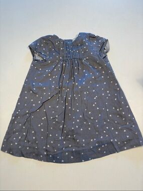 Zara Grey Heart-Print Girls' Dress